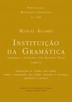 Instituição da Gramática. Tomo II